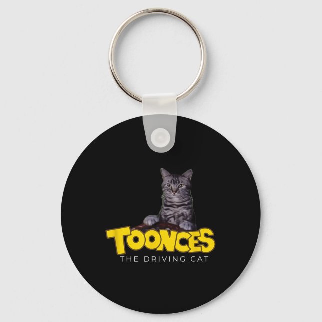 Toonces The Driving Cat  Key Ring (Front)