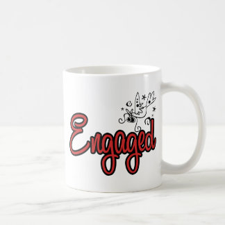 ToonDoveEngagedRed Coffee Mug