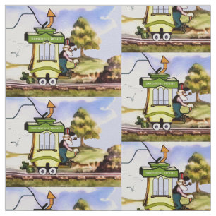 Toonerville Trolley Fabric