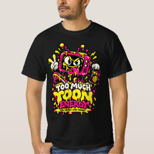 ToonSpill Stay Weird Stay Tooned Retro Cartoon T-S T-Shirt