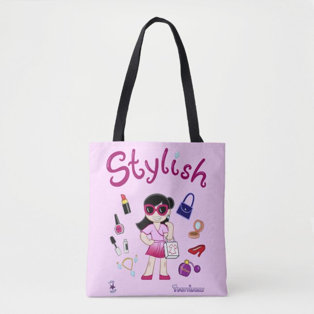 TOONVIDUALS Stylish Model Girl 2 Tote (Front)