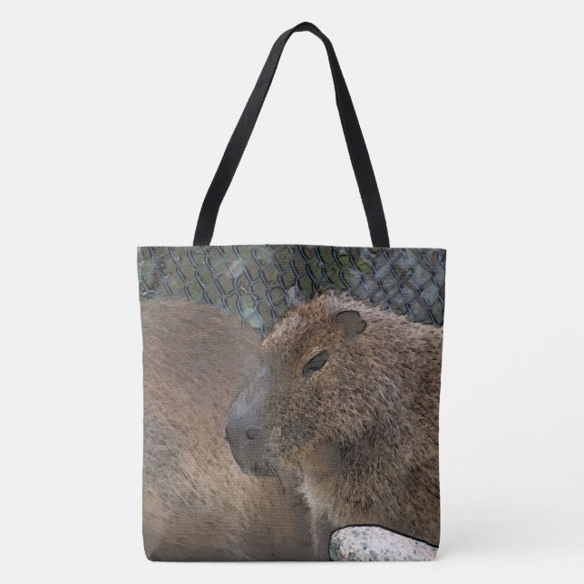 toony Capibarah Tote Bag (Front)