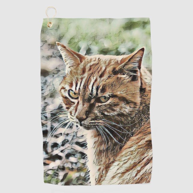 toony cat golf towel (Front)