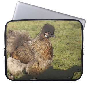 toony chicken laptop sleeve
