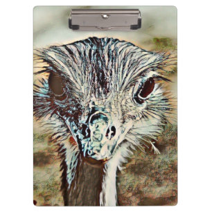 toony ostrich clipboard