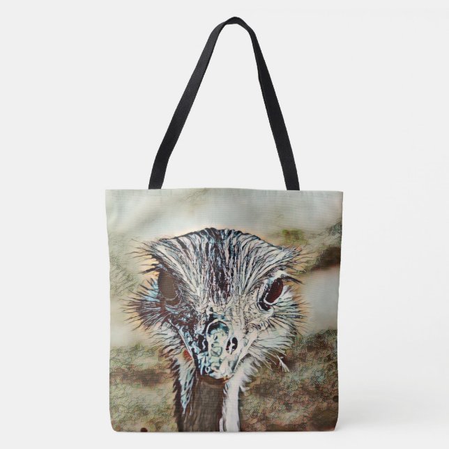 toony ostrich tote bag (Front)