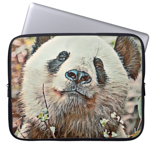 toony panda laptop sleeve (Front)