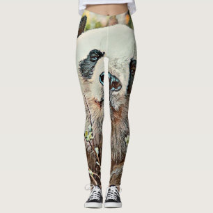 toony panda leggings
