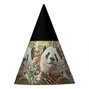 toony panda party hat