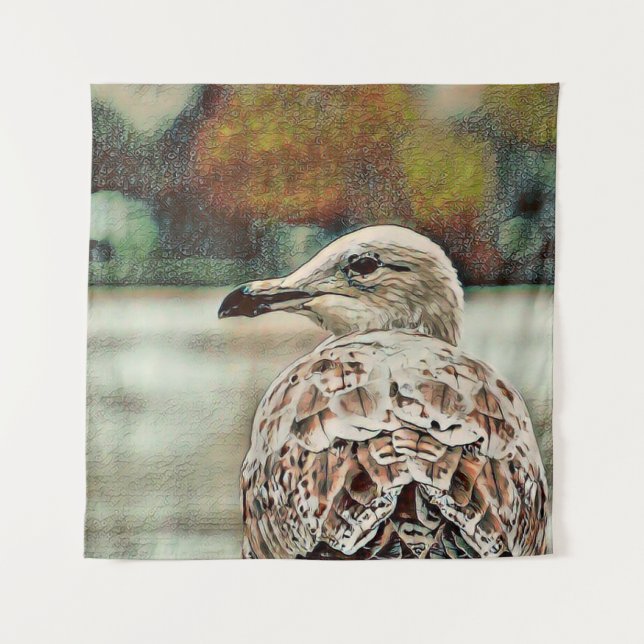 toony seagull tapestry (Front)