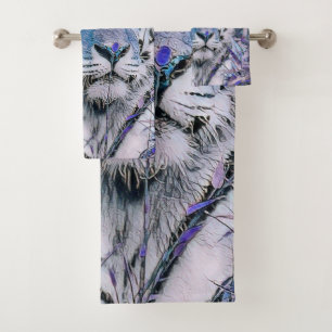 Toony Tiger blue Bath Towel Set