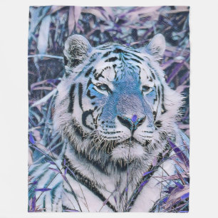 Toony Tiger blue Fleece Blanket