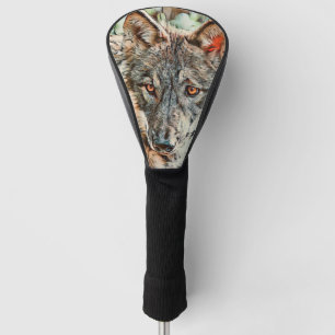 toony wolf golf head cover