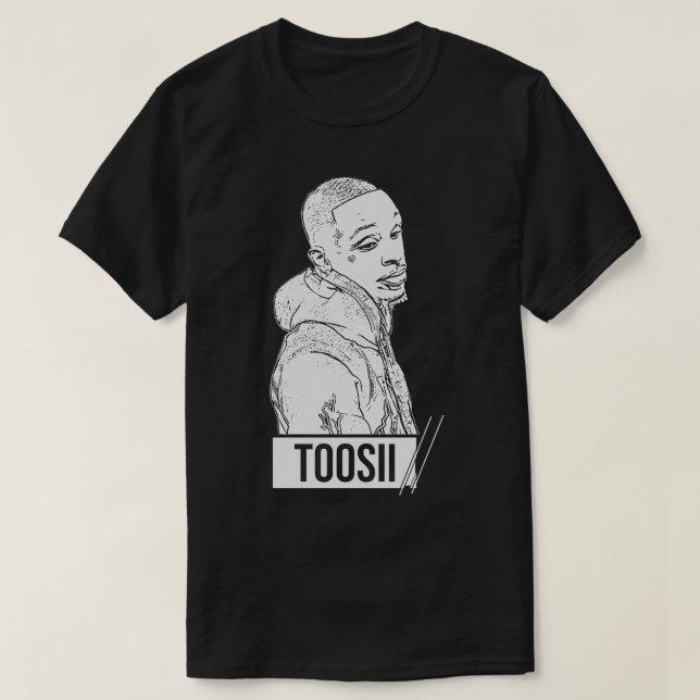 Toosii Brown White v T-Shirt (Design Front)