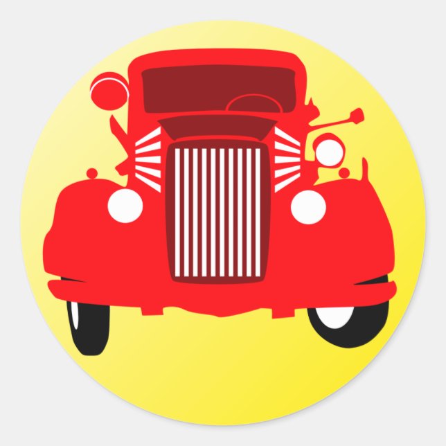 Toot ! Toot! Classic Round Sticker (Front)