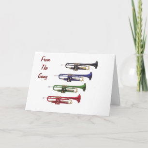 TOOT YOUR HORN-GROUP BIRTHDAY CARD