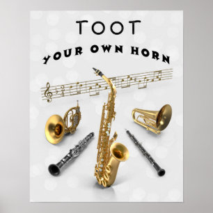 TOOT YOUR OWN HORN POSTER