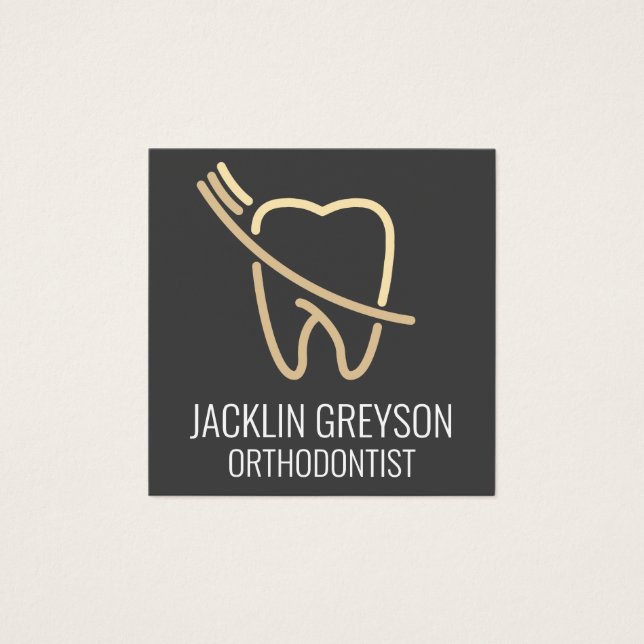 Tooth and Brush Logo (Front)