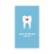 Tooth and heart blue dental dentist business card