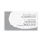 Tooth and heart grey dental dentist business card