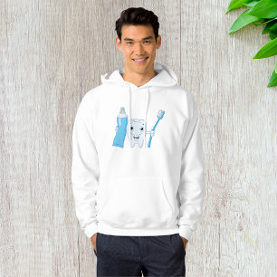 Tooth And Toothbrush Mens Hoodie