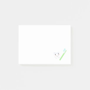 Tooth and Toothbrush Post-it Notes