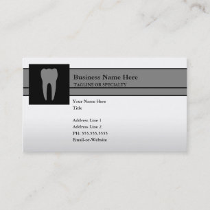 tooth business card