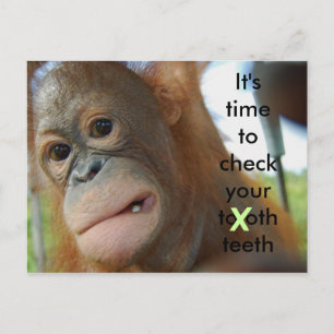 Tooth Care : Dentist Appointment Reminder Postcard