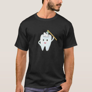 Tooth Cleans The Teeth With The Toothbrush T-Shirt