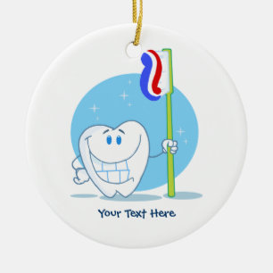Tooth (customisable) ceramic tree decoration