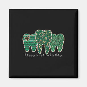 Tooth Dental Hygiene Dentist Shamrocks Happy St Pa Magnet