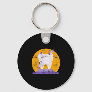 Tooth Dental Hygienist Dentist Halloween Costume Key Ring