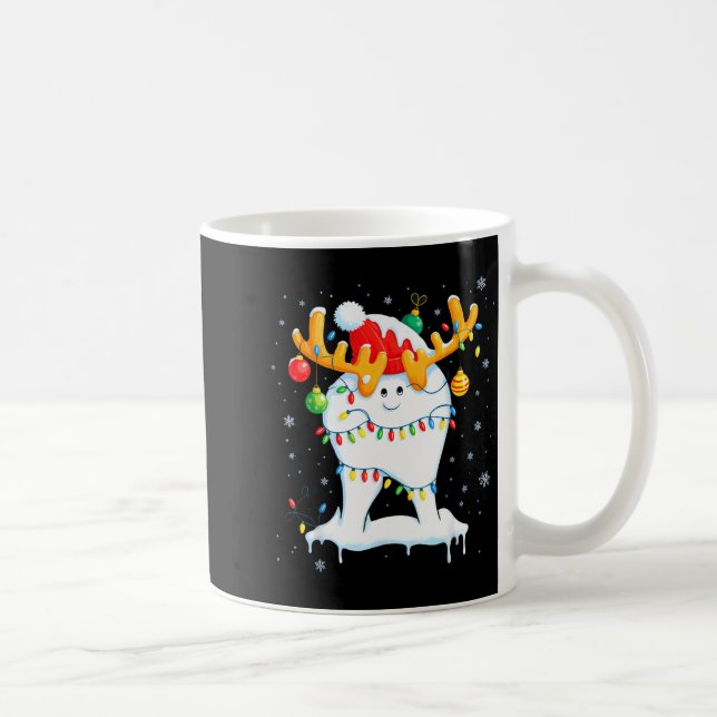 Tooth Dentist Dental Istant Teeth Christmas Xmas  Coffee Mug (Right)