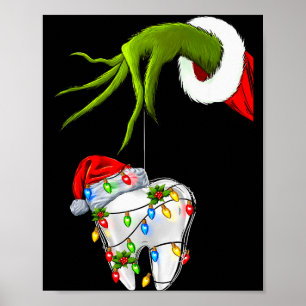 Tooth Dentist Dental Istant Teeth Christmas Xmas H Poster