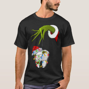 Tooth Dentist Dental Istant Teeth Christmas Xmas H T-Shirt