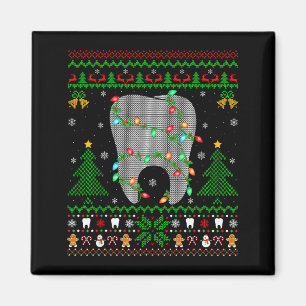 Tooth Dentist Dental Istant Teeth Ugly Christmas S Magnet