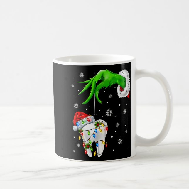 Tooth Dentist Dental Istant Teeth Xmas Christmas P Coffee Mug (Right)