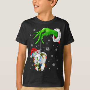 Tooth Dentist Dental Istant Teeth Xmas Christmas P T-Shirt