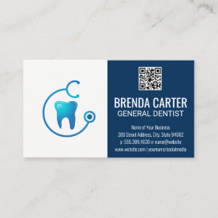 Tooth Doctor QR Scan Code Business Card