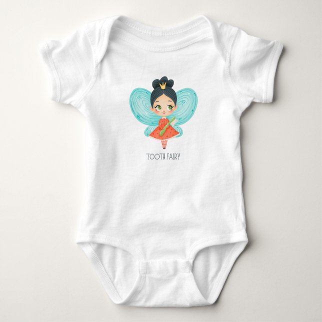 Tooth fairy baby bodysuit (Front)