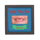 Tooth Fairy Box with Child's Smile RoyalBlue w/Red