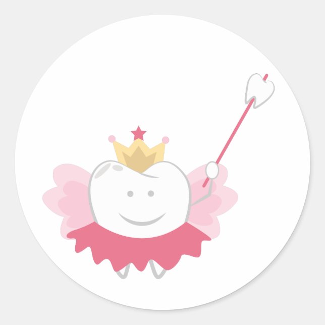 Tooth Fairy Classic Round Sticker (Front)