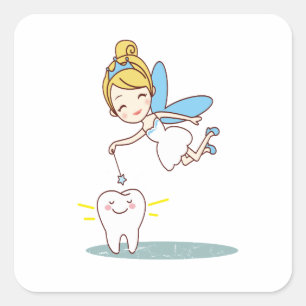 Tooth Fairy Day - Appreciation Day Square Sticker