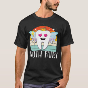 Tooth Fairy Halloween Costume Retro Funny Girls Ki T-Shirt