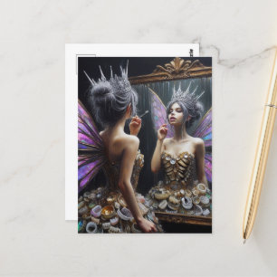Tooth Fairy in her Dress of Teeth Postcard