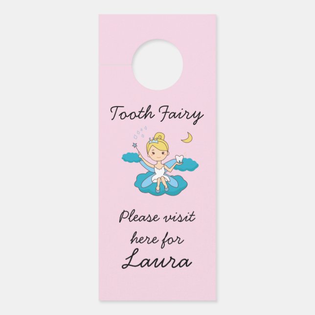 Tooth Fairy Please Visit Door Hanger (Front)