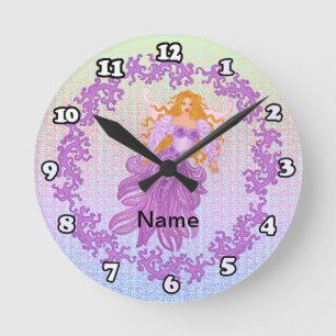 Tooth Fairy Round Clock