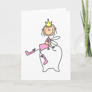 Tooth Fairy Sits On A Tooth Card