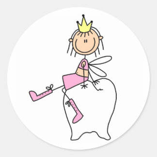 Tooth Fairy Sits On A Tooth Sticker