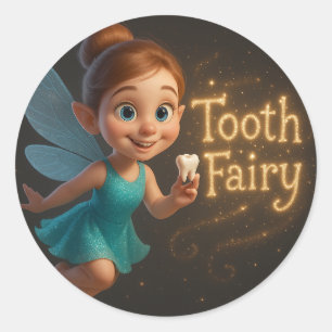 Tooth Fairy Sticker–Magical Reward for Lost Teeth Classic Round Sticker